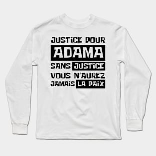 Justice Pour ADAMA Long Sleeve T-Shirt